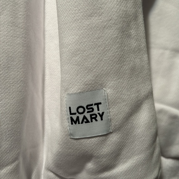 🔥NWOT Unisex White Black Logo Sweatshirt Hoodie Size XXL - Picture 6 of 16